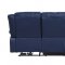 Zuriel Power Motion Sofa 54615 in Blue PU by Acme w/Options