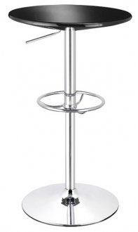 Choice of Color Round Bar Table with Steel Frame & Foot Rest