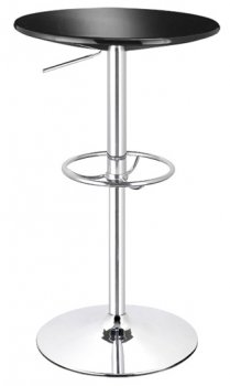 Choice of Color Round Bar Table with Steel Frame & Foot Rest [ZBT-Martini]