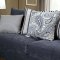 Vincenzo SM2204 Sofa in Slate Blue Fabric w/Options