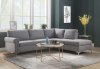 Melvyn Sectional Sofa 52755 in Gray Fabric by Acme w/Options