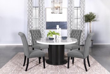 Sherry Dining Room 5Pc Set 115490 by Coaster w/115162 Chairs [CRDS-115490-115162 Sherry]