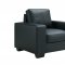 U801 Sofa & Loveseat Set in Black PVC by Global w/Options