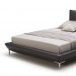 Ritz Bed by Beverly Hills in Dark Graphite Full Leather