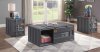 Cargo Coffee Table 3Pc Set 87885 in Gunmetal by Acme