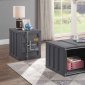 Cargo Coffee Table 3Pc Set 87885 in Gunmetal by Acme