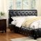 Juilliard CM7056BK Bedroom in Black w/Leatherette Bed & Options