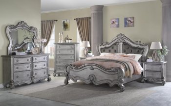 Adriana Silver Bedroom Set 6Pc w/Options [ADBS-Adriana Silver]