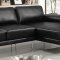 Eilidh Sectional Sofa CM6422BK in Black Breathable Leatherette