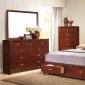 B2841 Bedroom in Cherry w/Optional Casegoods