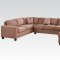 56010 Dannis Reversible Sectional Sofa Saddle Microfiber by Acme