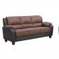 Sabrina Sofa & Loveseat 481507 in Brown & Black by New Spec