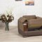 Modena Sectional Sofa in Chocolate Fabric by Casamode w/Options