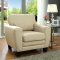 Saffron CM6286BG Sofa in Beige Fabric w/Options