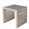 Eldert Gridiron Bench EB59SSP in Polished Steel by LeisureMod