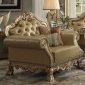 Dresden Chair 53162 in Golden PU by Acme w/Options