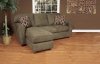 Brown Fabric Modern Couch & Loveseat Set w/Options