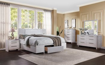 Aromas Bedroom 28110 in White Oak by Acme w/Options [AMBS-28110 Aromas]