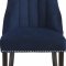 Oxford Dining Chair 721 Set of 2 Navy Velvet Fabric by Meridian