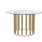 Pacheco Dining Table 72690 by Acme w/Gold Base & Options