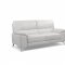 Tatiana Sofa & Loveseat Set in White Leather by Whiteline