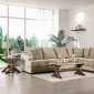 Senda Sectional Sofa SM9108 in Beige Fabric w/Options