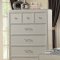 F9357 Bedroom Set 5Pc in Silver Finish by Boss w/Options