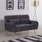 Clarissa Sofa 607 in Grey Velvet Fabric by Meridian w/Options