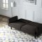 Qinven Adjustable Sofa LV00086 in Dark Brown Velvet by Acme