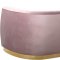 Julian Sofa 620 in Pink Velvet Fabric by Meridian w/Options