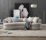 Iniko Sofa LV02542 in Beige Bucle by Acme w/6 Pillows