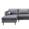 Como Sectional Sofa TOV-L4127 in Grey Velvet by TOV Furniture