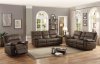 Nell Motion Sofa 8330 in Brown by Homelegance w/Options