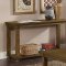 Weathered Acacia Wood Traditional Coffee Table w/Shelf