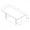 Carla Dining Table 106651 White Marble Top by Coaster w/Options