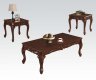 80234 Fairfax 3Pc Coffee Table Set in Brown by Acme