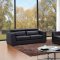 Shanghai Black Leather Modern Sofa by J&M Furniture