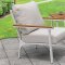 Anisha 6Pc Outdoor Patio Set CM-OS2502 in White & Oak