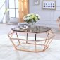 Clifton Coffee Table 83350 in Rose Gold by Acme w/Options