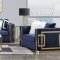 Virrux Sofa LV00293 in Blue Velvet & Gold by Acme w/Options