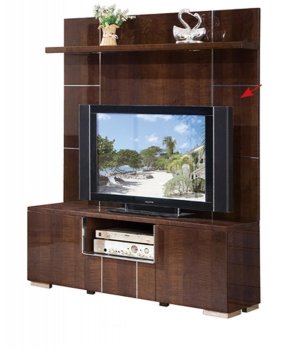 AV291-55 Wall Unit in Dark Figured Sycamore by Pantek w/Options [PKWU-AV291-55]