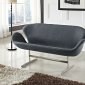 Wing Loveseat in Dark Gray Fabric by Modway