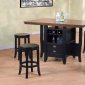 Two Tone Finish Modern Dinette With Storage Drawer