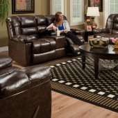 185500 Orleans Reclining Sofa in Walnut PU by Chelsea w/Options