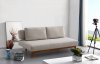 Smart Sofa Bed Convertible in Light Grey Fabric by ESF