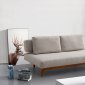 Smart Sofa Bed Convertible in Light Grey Fabric by ESF