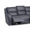 Octavio Power Motion Sofa & Loveseat in Grey Microfiber