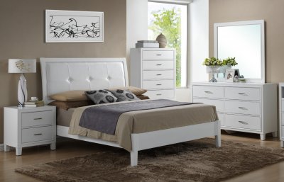 G1275A Bedroom Set in White by Glory Furniture w/Options