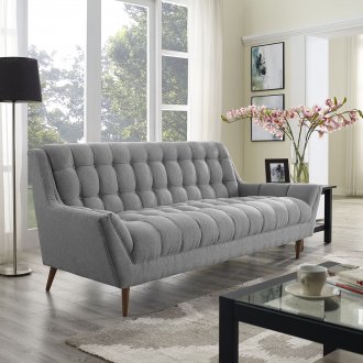 Response EEI-1788 Sofa in Expectation Gray Fabric by Modway