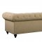 Chesterfield Sofa 662 in Sand Linen Fabric w/Optional Items